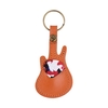 Guitare en cuir prend Holder Case sac de forme de guitare avec porte-clés 5pcs Celluloid Guitar Picks String Instrument Accessoires