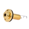 Guitare électrique acoustique Mono Fin Pin Endpin Jack Socket plug 6, 35 1/4 pouces Matériel cuivre avec Vis Accessoires Guitare Pièces