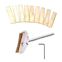 Guitare électrique Bass Neck Touche Fret Incrustation Outil 9pcs Outils de frette de pression Ensemble Radian Fret Press Caul Instrument de musique Accessoire