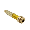 Guitare Pick-up Nail Converter Endpin Jack Adaptateur Cuivre Plaqué Or 6.35mm Femelle vers RCA Femelle Interface