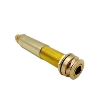 Guitare Pick-up Nail Converter Endpin Jack Adaptateur Cuivre Plaqué Or 6.35mm Femelle vers RCA Femelle Interface