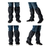 Guêtres de jambe Couvre-chaussures de bottes de neige imperméables avec fermeture à glissière Réglable Respirant Léger Coupe-vent Coupe-vent pour la randonnée en plein air Ski Randonnée Trekking Camping Escalade Raquette