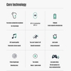 GW1 True Casque sans fil Casque à conduction osseuse BT5.1 Musique Écouteur Sports de plein air Casque avec microphone Boîte de charge