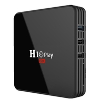 H10 PLAY Smart TV Box Android 9.0 Allwinner H6 Cortex-A53 Quad Core 64 bits 4 Go de RAM / 32 Go de ROM 2.4G WiFi Prise en charge Carte TF H.265 Décodage 6K HD Media Player Set