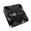 H40 Android 10.0 Smart TV Box Allwinner H616 Quad-core UHD 4K Media Player 6K HDR10 H.265 VP9 4GB / 64GB 2.4G & 5G WiFi BT4.1 100M LAN Télécommande d