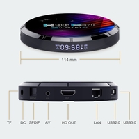 H96 Max X4 Android 11.0 Smart TV Box UHD 4K lecteur multimédia Amlogic S905X4 2.4G/5G WiFi AV1 H.265 VP9 décodage avec télécommande