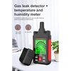 HABOTEST HT609 Détecteur de fuite de gaz Détecteur de gaz combustible avec écran LCD Alarme sonore et visuelle Température ambiante et humidité Détecteur d