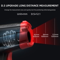 HABOTEST HT641A+ Thermomètre infrarouge -58 ~ 1112 ℉ Pistolet de température de chaleur portable numérique sans contact Compteur de température de surface laser IR avec émissivité pour gril de cuisson industriel
