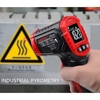 HABOTEST HT641A+ Thermomètre infrarouge -58 ~ 752 ℉ Pistolet de température de chaleur portable numérique sans contact Compteur de température de surface laser IR avec émissivité pour gril de cuisson industriel