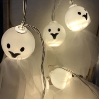 Hallo-ween String Light Pump-kin Lantern DIY 10 LE-Ds Fée-exploité Ba-ttery Lampe pour Intérieur Décoration Hallo-ween