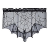 Halloween Elements Spooky Pattern Table Cloth Black Lace Family Halloween Party Scene Decoration
