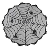 Halloween Elements Spooky Pattern Table Cloth Black Lace Family Halloween Party Scene Decoration
