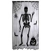 Halloween Elements Spooky Pattern Table Cloth Black Lace Family Halloween Party Scene Decoration
