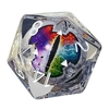 Halloween Longan cristal fantaisie couleur polygone dés irrégulier glacé perle Halloween fête jeu jouet