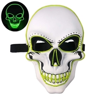 Halloween masque de partie LED masque flash effrayant EL ligne masque de lumière Cosplay masque partie vêtements masque