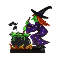 Halloween Table Pumpkin Skull Wooden Decoration Halloween Party Table Centerpieces Table Topper