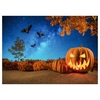 Halloween Thème Photographie Fond Portrait Photographie Décors avec Motif Citrouille Accessoires de Studio Photo pour Portrait Photos Décoration de Fête,  Taille 2.1 * 1.5 m/7 * 5ft