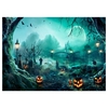 Halloween Thème Photographie Fond Portrait Photographie Décors avec Motif Citrouille Accessoires de Studio Photo pour Portrait Photos Décoration de Fête,  Taille 2.1 * 1.5 m/7 * 5ft