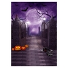 Halloween Thème Photographie Fond Portrait Photographie Décors avec Motif Citrouille Accessoires de Studio Photo pour Portrait Photos Décoration de Fête,  Taille 2.1 * 1.5 m/7 * 5ft