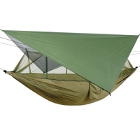 Hamac en filet anti-moustique avec pare-soleil imperméable auvent Camping en plein air voyage randonnée fournitures de plage