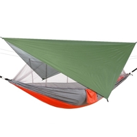 Hamac en filet anti-moustique avec pare-soleil imperméable auvent Camping en plein air voyage randonnée fournitures de plage