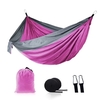 Hamac en nylon élargi intérieur balançoire extérieure fournitures de camping 210T Nylon plage hamac voyage randonnée hamac