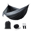 Hamac en nylon élargi intérieur balançoire extérieure fournitures de camping 210T Nylon plage hamac voyage randonnée hamac