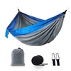 Hamac en nylon élargi intérieur balançoire extérieure fournitures de camping 210T Nylon plage hamac voyage randonnée hamac