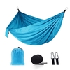 Hamac en nylon élargi intérieur balançoire extérieure fournitures de camping 210T Nylon plage hamac voyage randonnée hamac