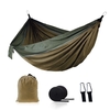 Hamac en nylon élargi intérieur balançoire extérieure fournitures de camping 210T Nylon plage hamac voyage randonnée hamac