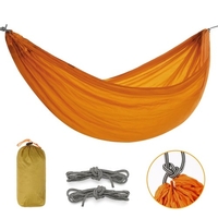 Hamac portatif de camping portatif de hamac ultra-léger de 8, 2 x 4, 7 pieds pour la cour de plage de voyage de randonnée