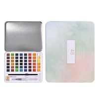 H&B 48 couleurs / ensemble Pigment de peinture aquarelle solide pour étudiants artistes dessin peinture fournitures d