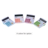 Handheld Fonction standard Colorful bureau électronique calculatrice solaire et de la batterie double Powered 12 Digits Rose Rouge
