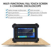 Hantek TO1112C Multimètre oscilloscope portable rechargeable 2 canaux 110 MHz Bande passante 250 MSa/S Taux d