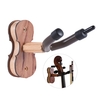 Hardwood Violin Hanger Crochet avec porte-Bow pour Home & Studio Montage mural Utilisez Rosewood Couleur