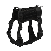 Harnais pour chien boucles en tissu imperméable à fixation rapide poignée de bande système MOLLE formation en plein air gilet de chien