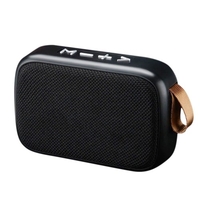 Haut-parleur portable sans fil BT Haut-parleurs extérieurs Qualité sonore HIFI Subwoofer Radio FM intégrée Appel mains libres pour le camping Voyage Randonnée