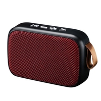 Haut-parleur portable sans fil BT Haut-parleurs extérieurs Qualité sonore HIFI Subwoofer Radio FM intégrée Appel mains libres pour le camping Voyage Randonnée