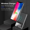 Haut-parleur sans fil BT5.1 Chargeur sans fil Support de charge rapide Réveil Affichage de l