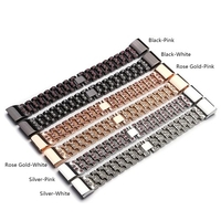 Haute Qualité Bracelet En Alliage de Zinc Femmes Mode Simple Style Dragonne pour Fitbit Charge 2