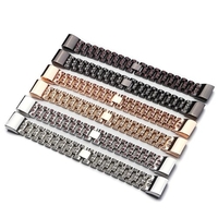 Haute Qualité Bracelet En Alliage de Zinc Femmes Mode Simple Style Dragonne pour Fitbit Charge 2