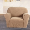 Haute qualité élastique doux Polyester Spandex Housse canapé canapé couverture 1 Seater Camel