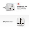 Haute qualité Swiss Embedded Conversion Plug Adaptateur 3 trous Plug Swiss Plug vers Universal Socket Travel Plug Adapter Blanc