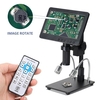 HAYEAR Microscope numérique multifonctionnel à écran 7 pouces Microscope 26MP 1080P Grossissement max. 300x Microscope de démonstration d