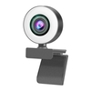 HD 1080P Full Webcam AF Web Camera Built in Adjustable Ring Light Auto Focus Microphone