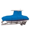 Heavy Duty 210D Housse de bateau étanche Yacht Protection extérieure Tissu Oxford Anti-smashing Couverture durable et résistante aux déchirures Convient aux bateaux 16-18FT 17-19FT 20-22FT 22-24FT