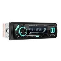 HEVXM 7 couleurs numérique HD écran LCD voiture stéréo Audio Radio FM/UU/TF/lecteur MP3 BT V3.0 12V/24V LCD multimédia au tableau de bord 1 Din double USB charge rapide