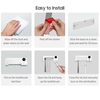 HIGOLD Brosse à Dents Désinfectant Porte-brosse à Dents Rechargeable Organisateur de Brosse à Dents sans Perçage avec Stérilisation/1500mAh Batterie/4 Emplacements pour Salle de Bains