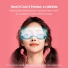 Hipee Smart Steam Eye Mask Masque thermique portable rechargeable pour les yeux Masque pour les yeux avec modes chaud/froid pour se détendre et réduire la fatigue oculaire Cernes Sacs pour les yeux il sec Améliorer le sommeil