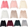 Hiver Femmes En Fausse Fourrure Manteau Solide Couleur À Manches Longues Fluffy Survêtement Court Veste Poilu Chaud Pardessus